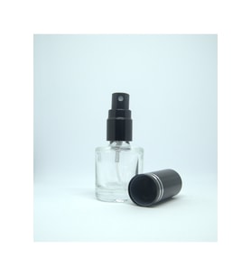 BOŞ PARFÜM ŞİŞESİ 7 ML (5 ADET) SİYAH METAL SPREY VE KAPAK BOŞ