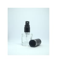BOŞ PARFÜM ŞİŞESİ 7 ML (5 ADET) SİYAH METAL SPREY VE KAPAK BOŞ