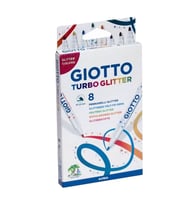 Giotto Turbo Glitter - Simli Keçeli Kalem 8'Li Askılı Paket (425800)