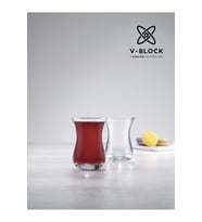 V Block 6'lı Aida Çay Bardağı 160 cc, şık ve dayanıklı tasarım
