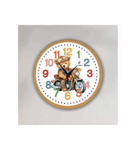 bilge Tasarım Çocuk odası Duvar Saati 30 x 30 CM (Karışık)