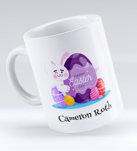 BK Gift Kişiye Özel Paskalya Bayramı Beyaz Kupa Bardak-6
