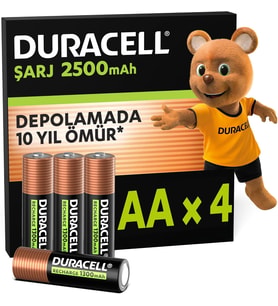 Lexroo Şarj Edilebilir Aa 2500Mah Piller, 4'Lü Paket