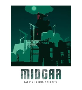 Midgar'a Hoş Geldiniz! Tablo Ahşap Poster Dekoratif