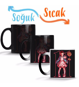 Stranger Things Eleven Sihirli Kupa Bardak Porselen