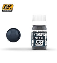 AK 487 30 ml. Metalik Mavi Rengi, Xtreme Metal Serisi Model Boyası