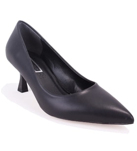 Dagoster DZA07-388499 Siyah 6 cm İnce Topuklu Stiletto Kadın Ayakkabı