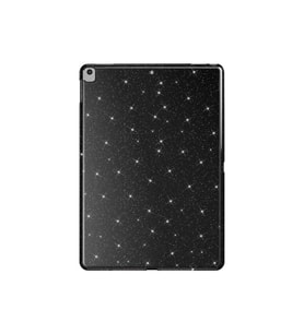 Apple iPad Pro 10.5 (7 Nesil) Uyumlu Simli Parlak Görünümlü Zore Tablet Koton Kılıf (Siyah)