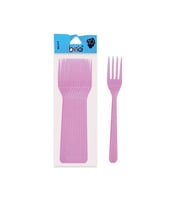 320 Plastik Büyük Renkli Çatal 10lu