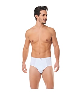 12 li Paket Seher Yıldızı Erkek Külot Slip Beyaz Pamuklu Ürün 0005
