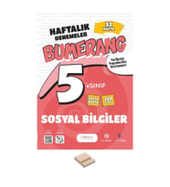 5. Sınıf Bumerang 32 Haftalık Sosyal Bilgiler Denemeleri+ Telefon Standı