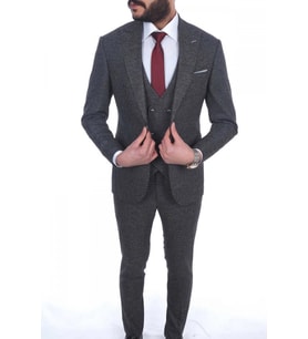 Jan Carlucci Slimfit Yelekli Drop 6 Takım