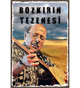Neşet Ertaş Tasarımlı Ahşap Poster