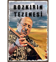Neşet Ertaş Tasarımlı Ahşap Poster