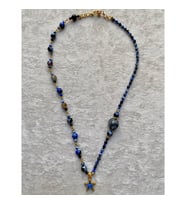 Lapis Star İnci  Doğal taş Kolye