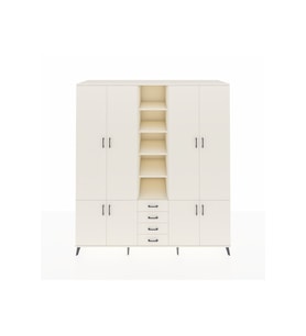 Kronos Dolap 17 Raflı 4 Çekmeceli 8 Kapaklı 220x59x243 Aytaşı-Aytaşı/Aytaşı