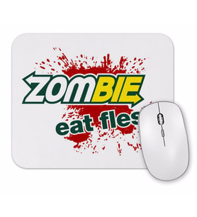 Zombie  Eat Flesh Mouse Pad