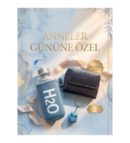 Hakiki Deri Cüzdan Anahtarlık ve Kare Kılıflı Matara Seti Anneler Günü Hediyesi