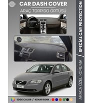 VOLVO S40 (2008-2012) Torpido Örtüsü Ön Göğüs Koruma Torpido Koruma Tam Uyum Araca Özel UV Koruma