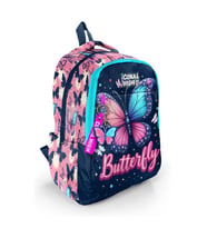 CORAL HIGH 33249 KELEBEK DESENLİ ÜÇ BÖLMELİ SIRT ÇANTASI