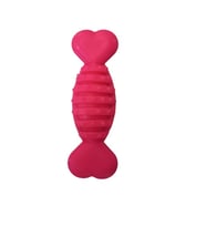 PLASTİK HALTER DİKENLİ KEMİK BÜYÜK 20 cm Pembe (Pembe)