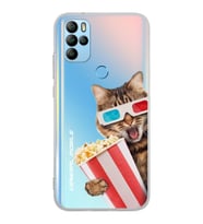 PrintiFy General Mobile GM 21 Pro ile Uyumlu 1mm Slim Fit Kedi 1 050b Baskılı Şeffaf  Kılıf