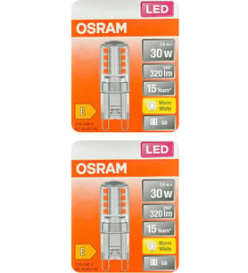 Osram 2,6W (30W) 2700K (Sarı Işık) G9 Duylu Led Kapsül Ampul (2 Adet)