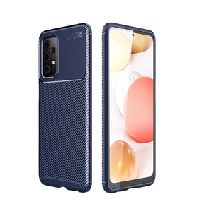 Samsung Galaxy A72 Kılıf Esnek Soft Karbon Tasarım Legion Serisi (Lacivert)