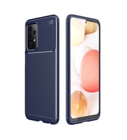 Samsung Galaxy A72 Kılıf Esnek Soft Karbon Tasarım Legion Serisi (Lacivert)