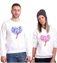 Tshirthane Sevgi Ağacı Sevgili Kombinleri Sweatshirt Kombini (Tek Ürün Fiyatıdır.)