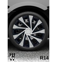 Tata Xenon 14 İnç Jant Kapağı (4 ADET) Siyah Gri C122