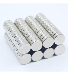 Adet 8X3 mm Yuvarlak Güçlü Neodyum Mıknatıs (Çap 8 mm Kalınlık 3 mm)