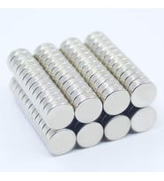 Adet 8X3 mm Yuvarlak Güçlü Neodyum Mıknatıs (Çap 8 mm Kalınlık 3 mm)