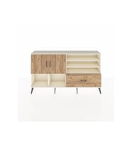 Arges Konsol 7 Raflı Tek Çekmeceli 2 Kapaklı 176x30x99 Aytaşı-Çam