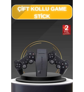 Game Stick El Atarisi 2.4g Kablosuz Çift Kol Oyunlar 4k Game Stick 3500 Oyunlu Atari Uyumlu