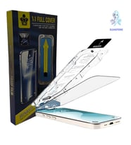 iPhone 12 Uyumlu Cam Ekran Koruyucu Kolay Kurulum Aparatı Fit Silim HD