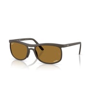 Ray-Ban RB4452CH 612473 56 Polarize Chromance Unisex Güneş Gözlüğü (Kahverengi)