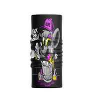 Motobir Baf-Bandana Mor Şapkalı Çöp Kutusu Grafiti Fare (Renksiz)