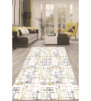 Dijital Kaymaz Taban Yıkanabilir Modern Renkli Salon Halısı Mutfak Halısı Yolluk ND-HT-723 (Krem)