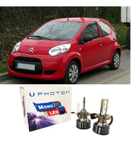 Citroen C1 Led Xenon Uzun + Kısa Far Ampulü H4 Mono Yeni Seri Beyaz