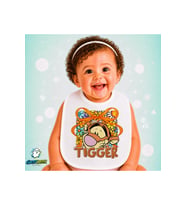 Tigger Keten Bebek Mama Önlüğü – Yumuşak, Emici, Yıkanabilir, Özel Tasarım P195