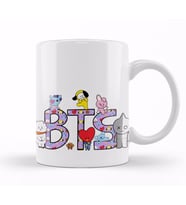 Bts  BT21 Karakterleri Kupa Bardak Porselen
