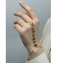 Çelik Gold Renkli Taşlı Şahmeran - 25shm48