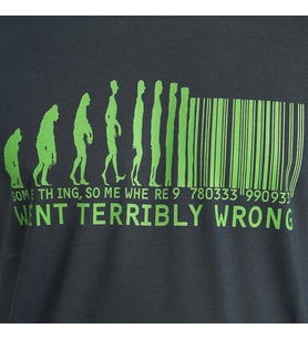 Bant Giyim - Barcode Füme Erkek T-shirt Tişört