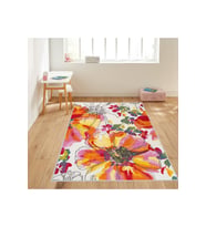 Rovigo Home Dijital Baskı Yıkanabilir Kaymaz Taban Salon Halısı RVG1100 50x80 cm (Kırmızı)