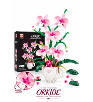 Kahve Fincanında Pembe Orkide Yapım Seti 567 Parça Botanik Koleksiyonu 8+ Yaş