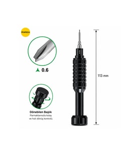 RL-730 Y Tipi 0.6 Mm Uçlu Profesyonel Hassas Telefon Ve Elektronik Tamir Tornavidası