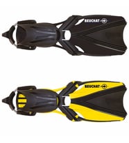 BEUCHAT Palet Açık AQUABIONIC EVO, Çelik Yaylı Kayış İle (Siyah)