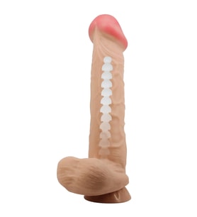 LilituShop 26 cm Kıkırdak Yapılı Çift Katmanlı Gerçekçi Dildo Penis