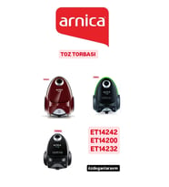 Arnica Terra- Plus-Premium Süpürge ET 14200 - ET14232 Toz Torbası 10 Adet